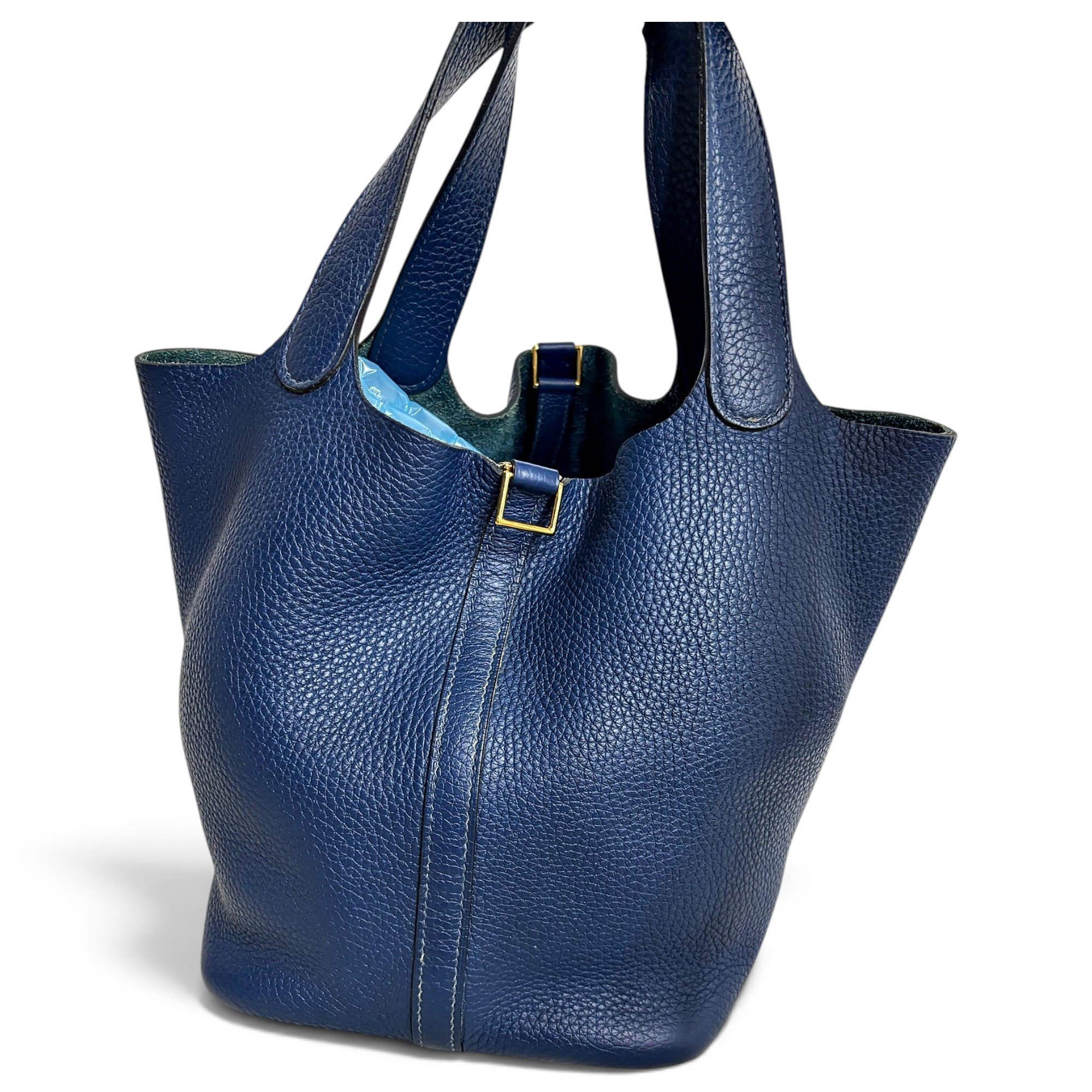 Picotin leather tote