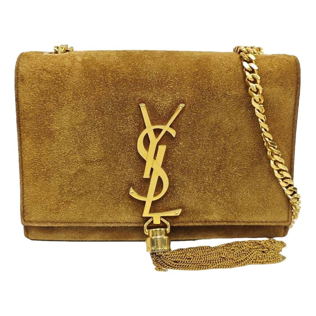 Pompom Kate velvet crossbody bag