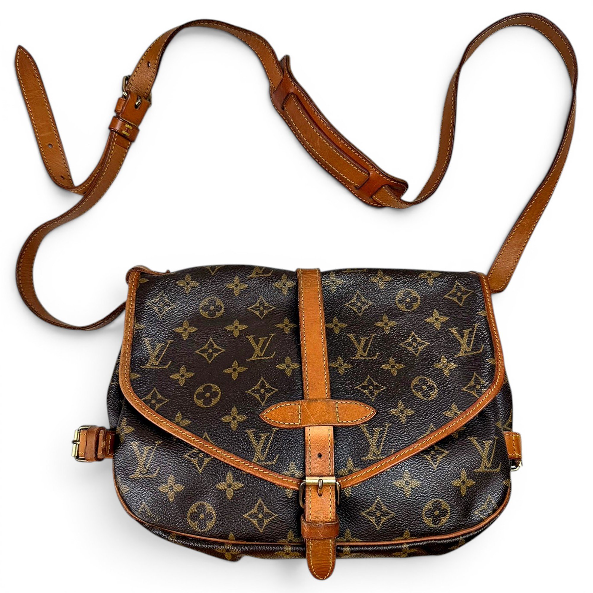 Saumur leather crossbody bag