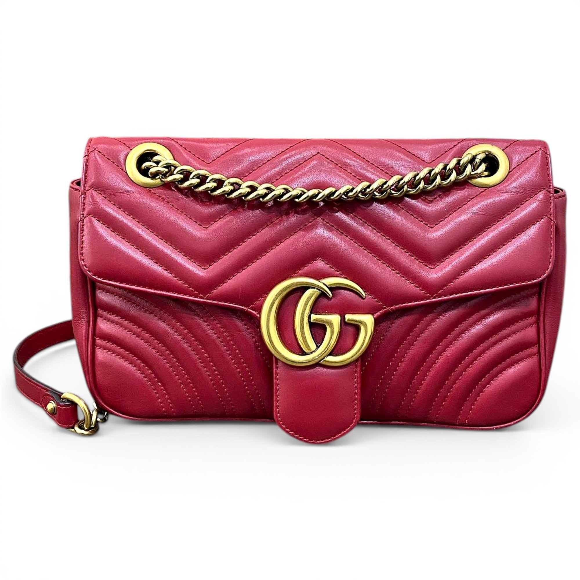 GG Marmont Flap leather crossbody bag