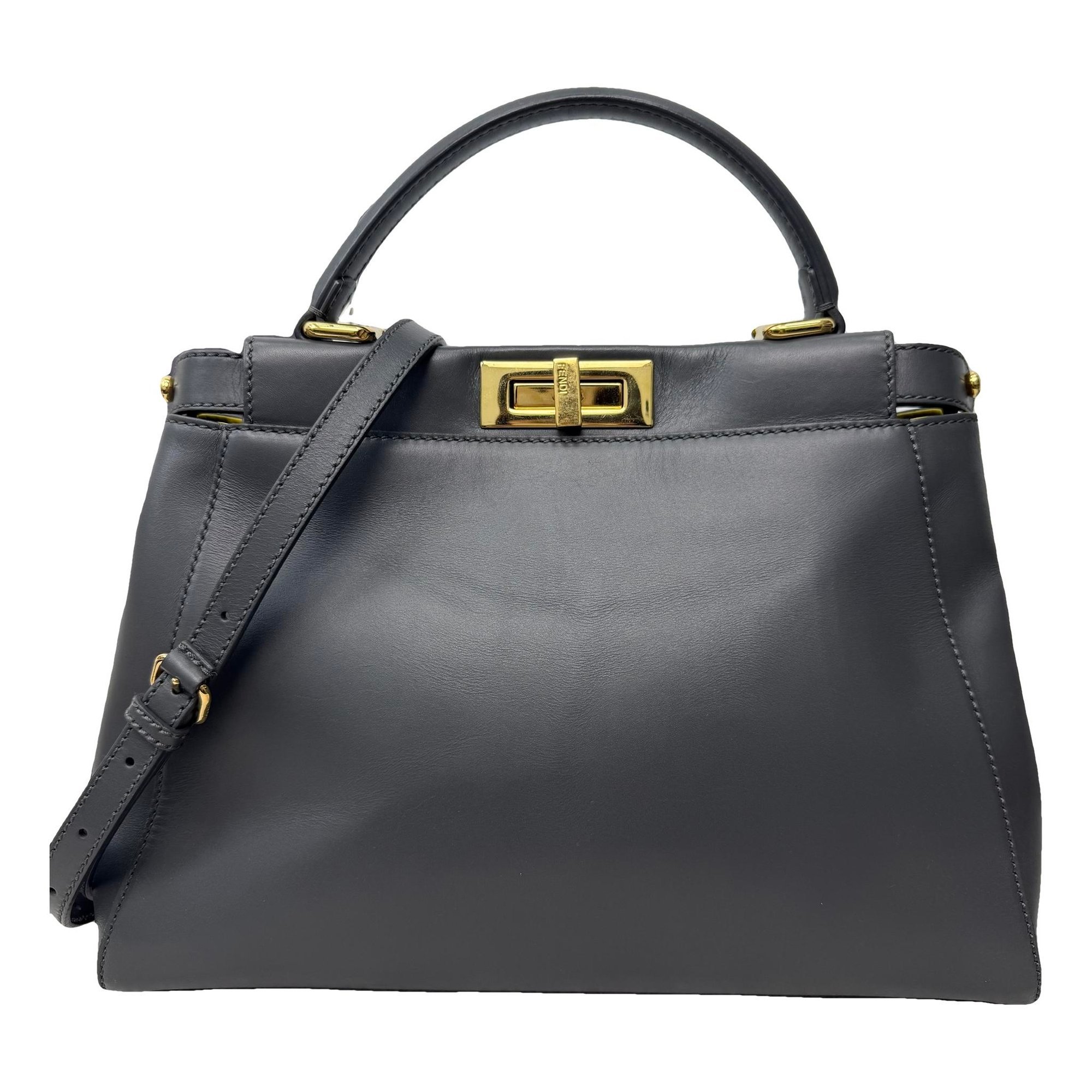Peekaboo leather handbag
