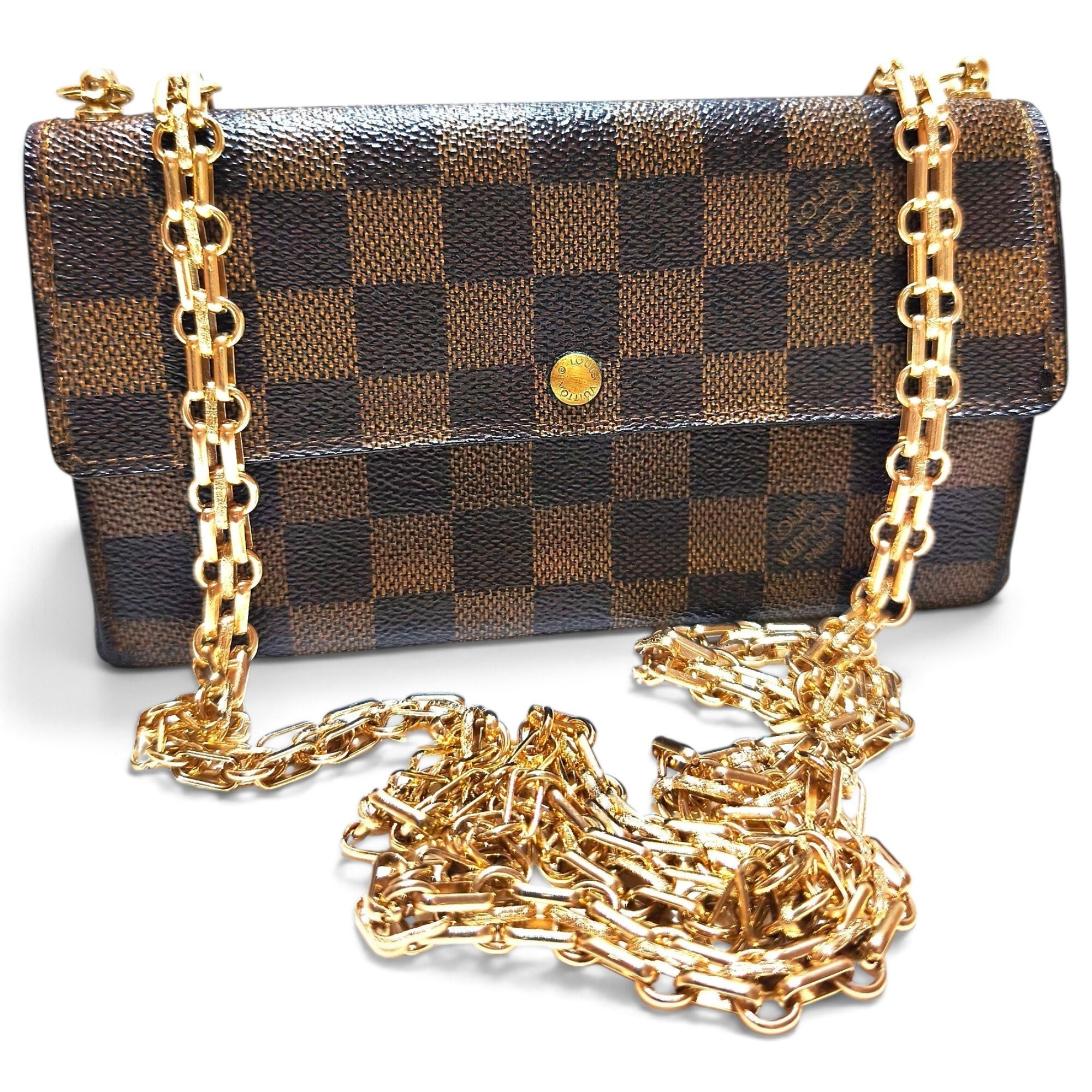 Leather clutch bag