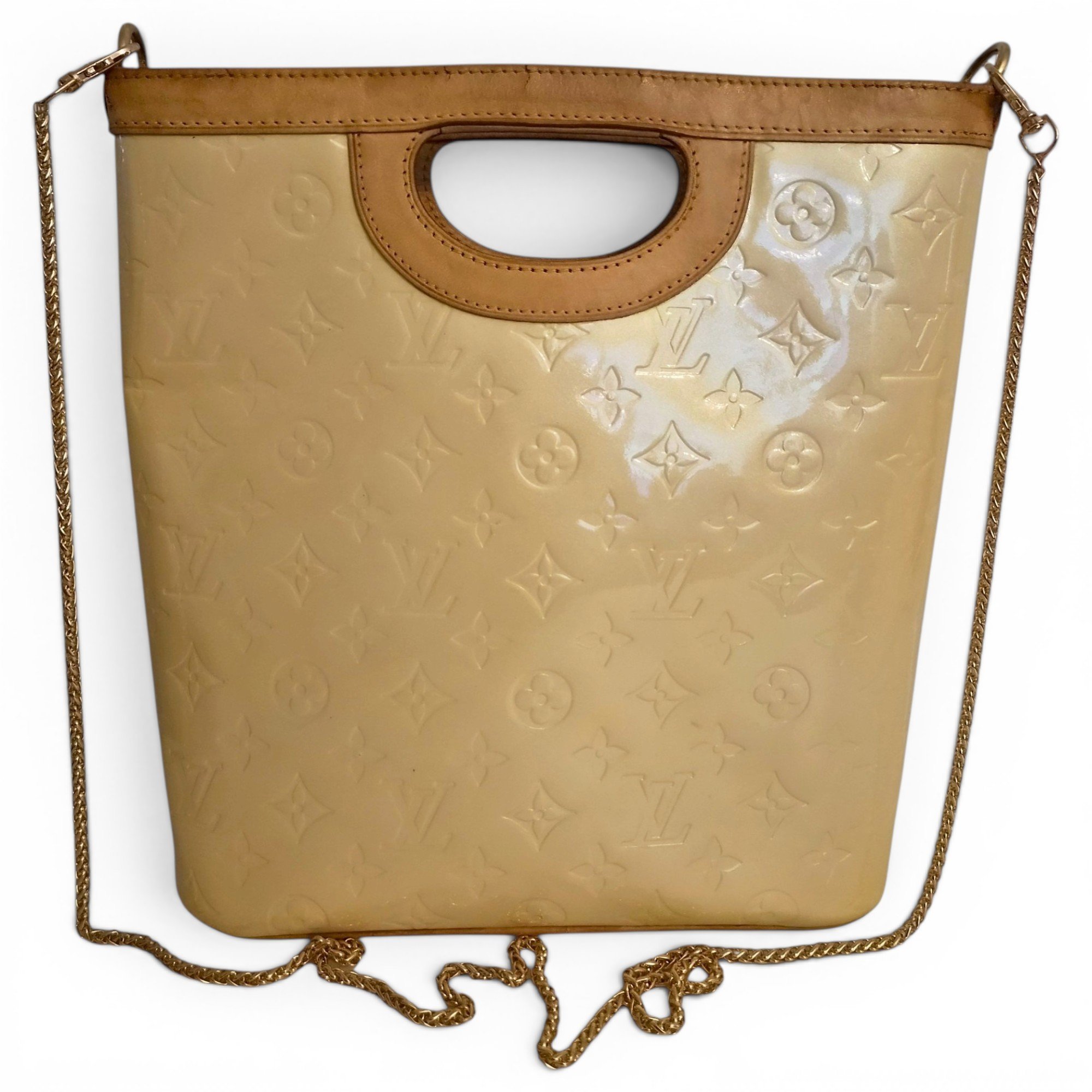 Patent leather handbag