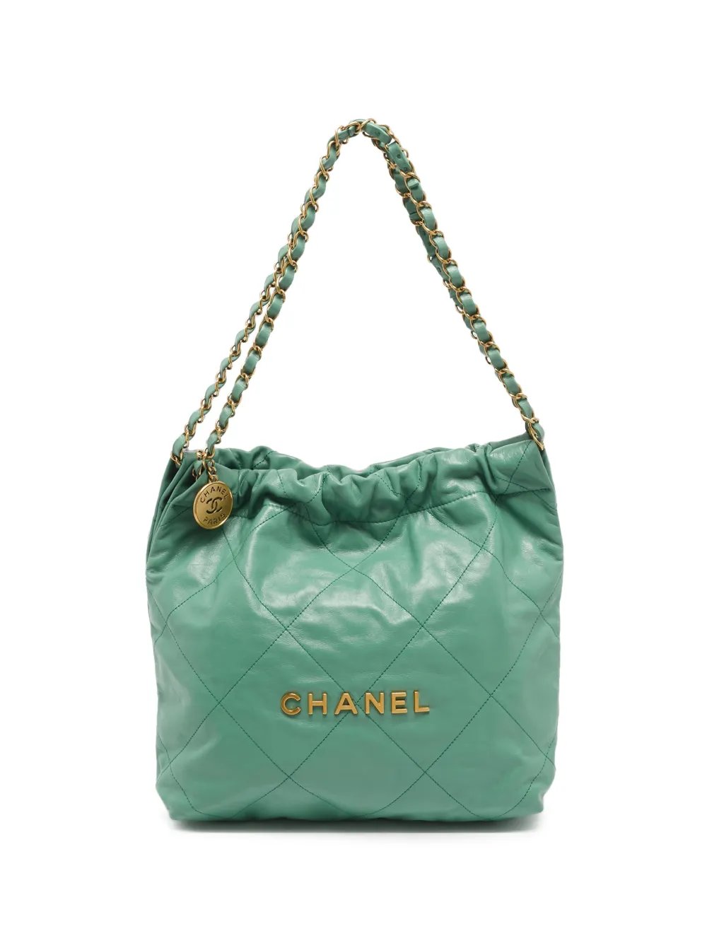 small 22 quilted leather shoulder bag