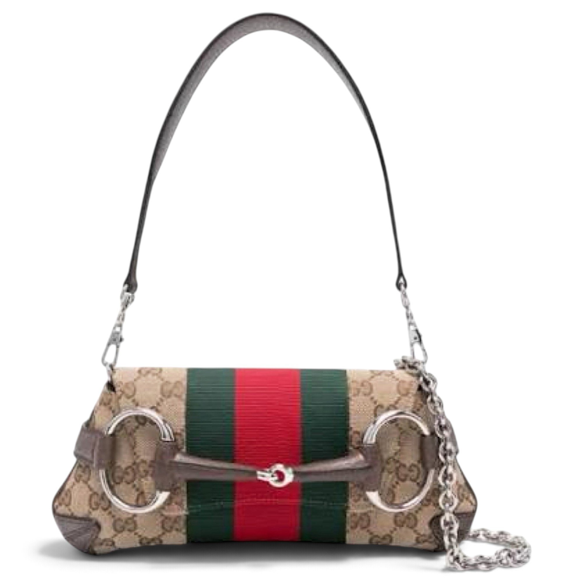 Horsebit Chain leather handbag