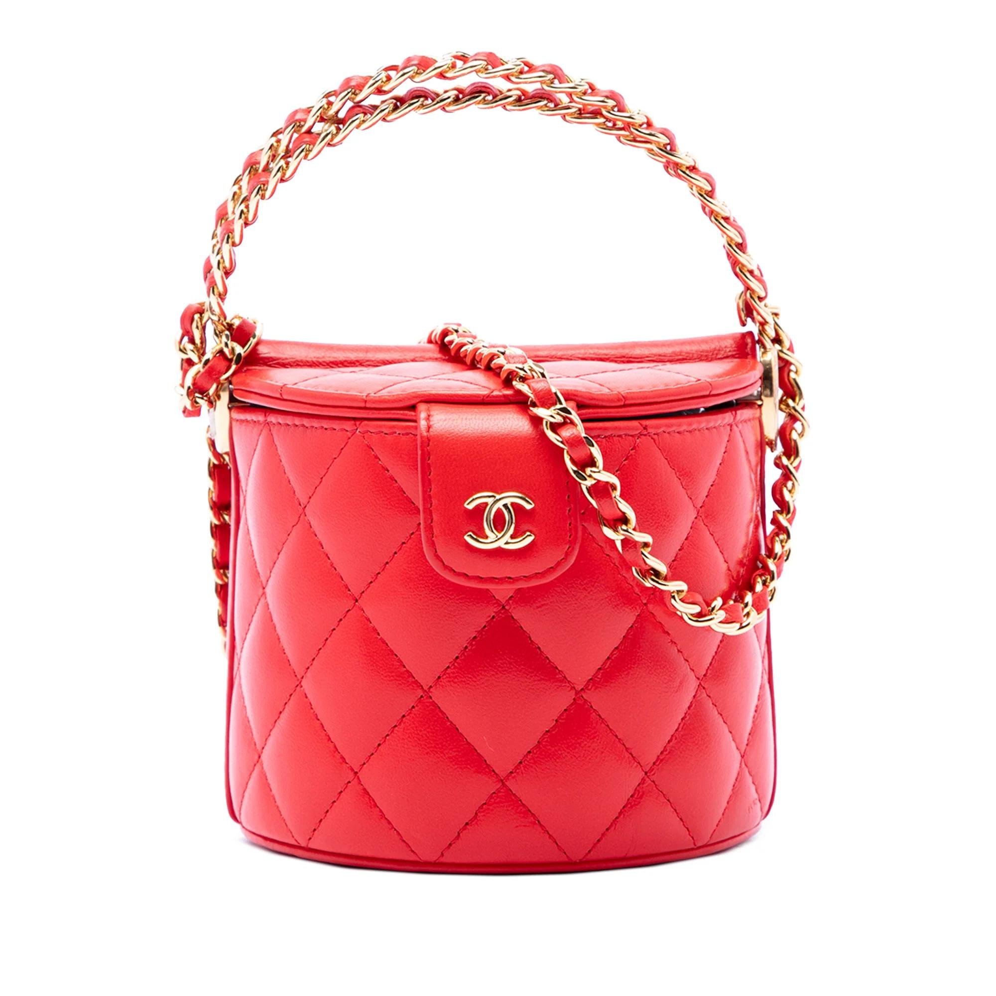 Vanity leather satchel