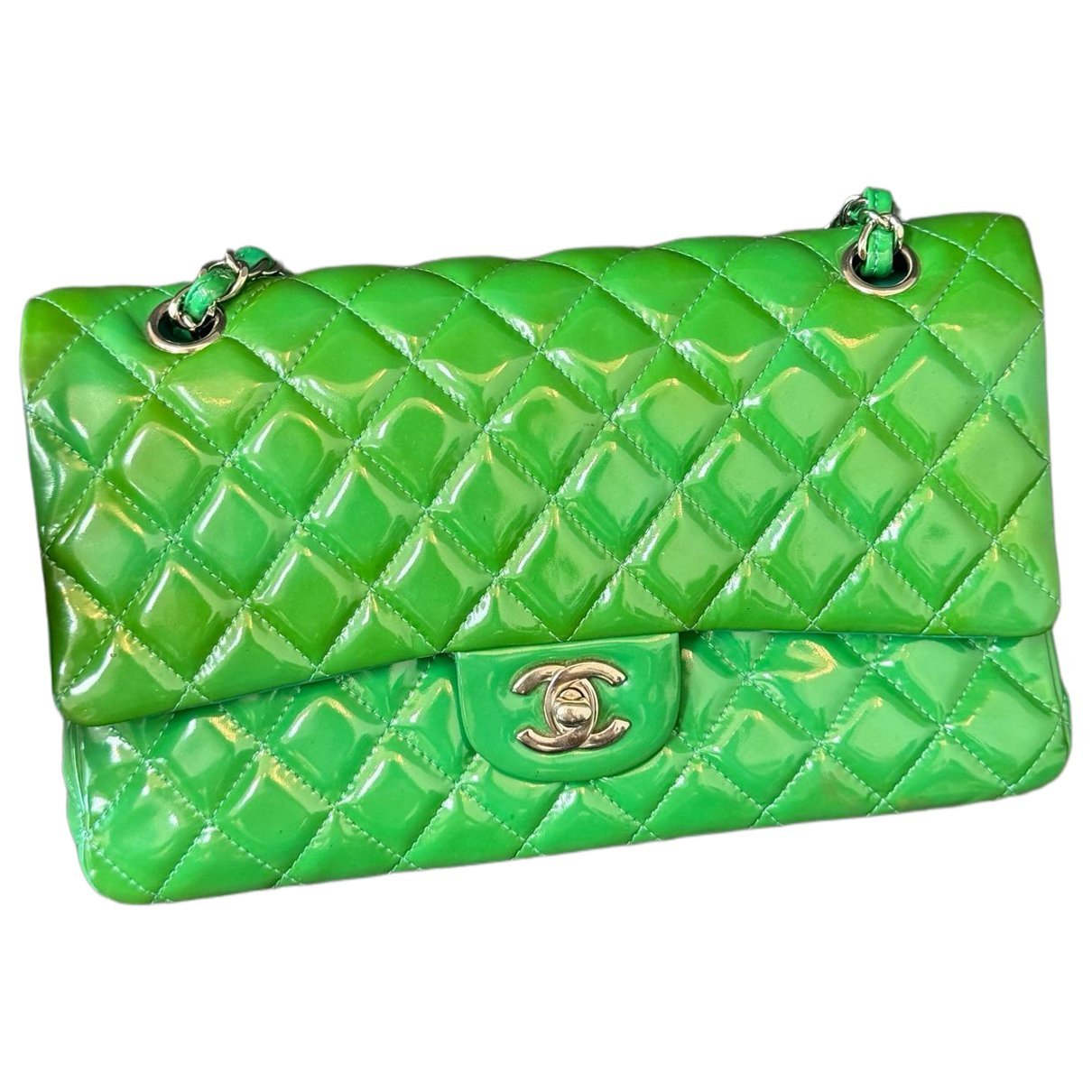 Timeless/Classique patent leather handbag