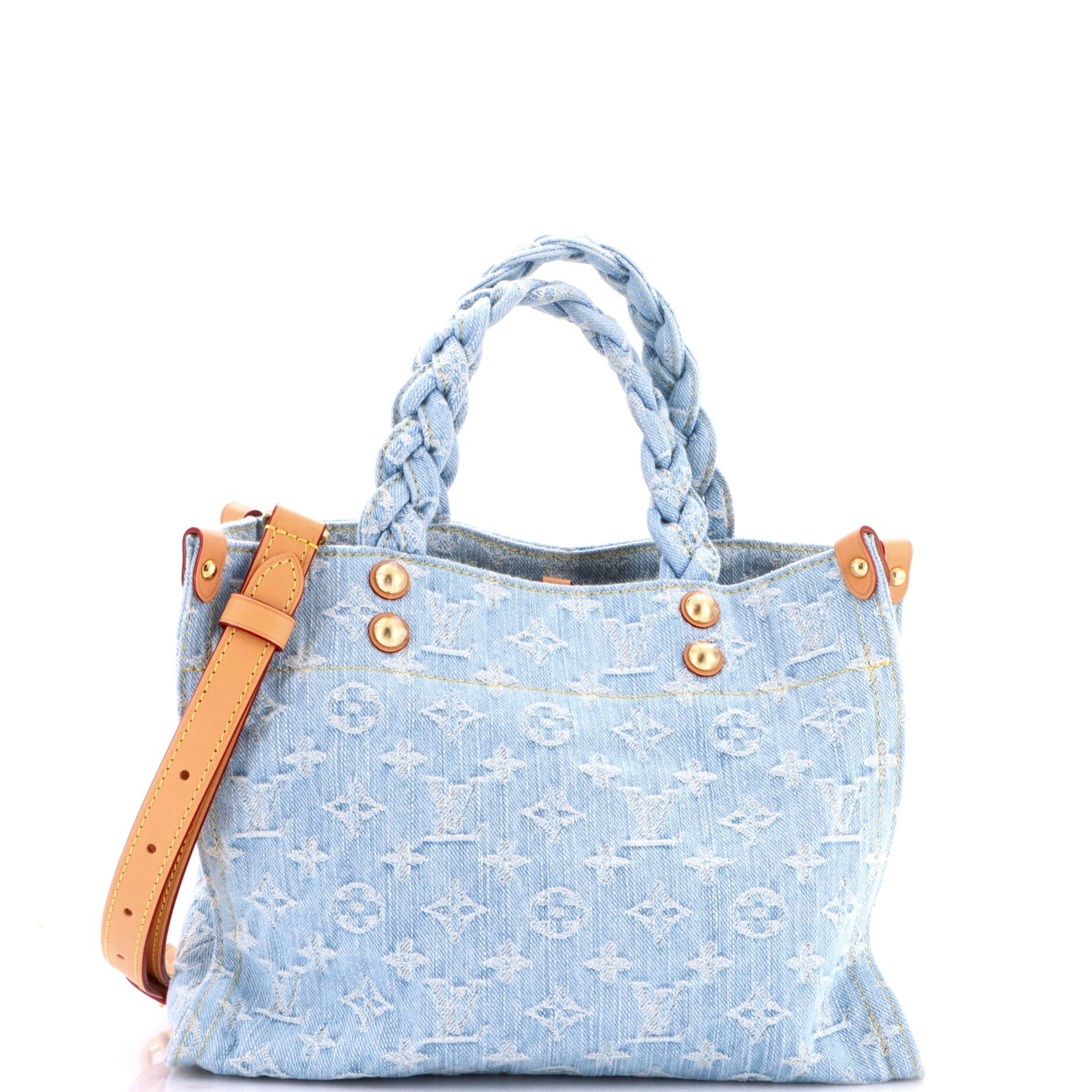Let Go Tote Monogram Denim PM