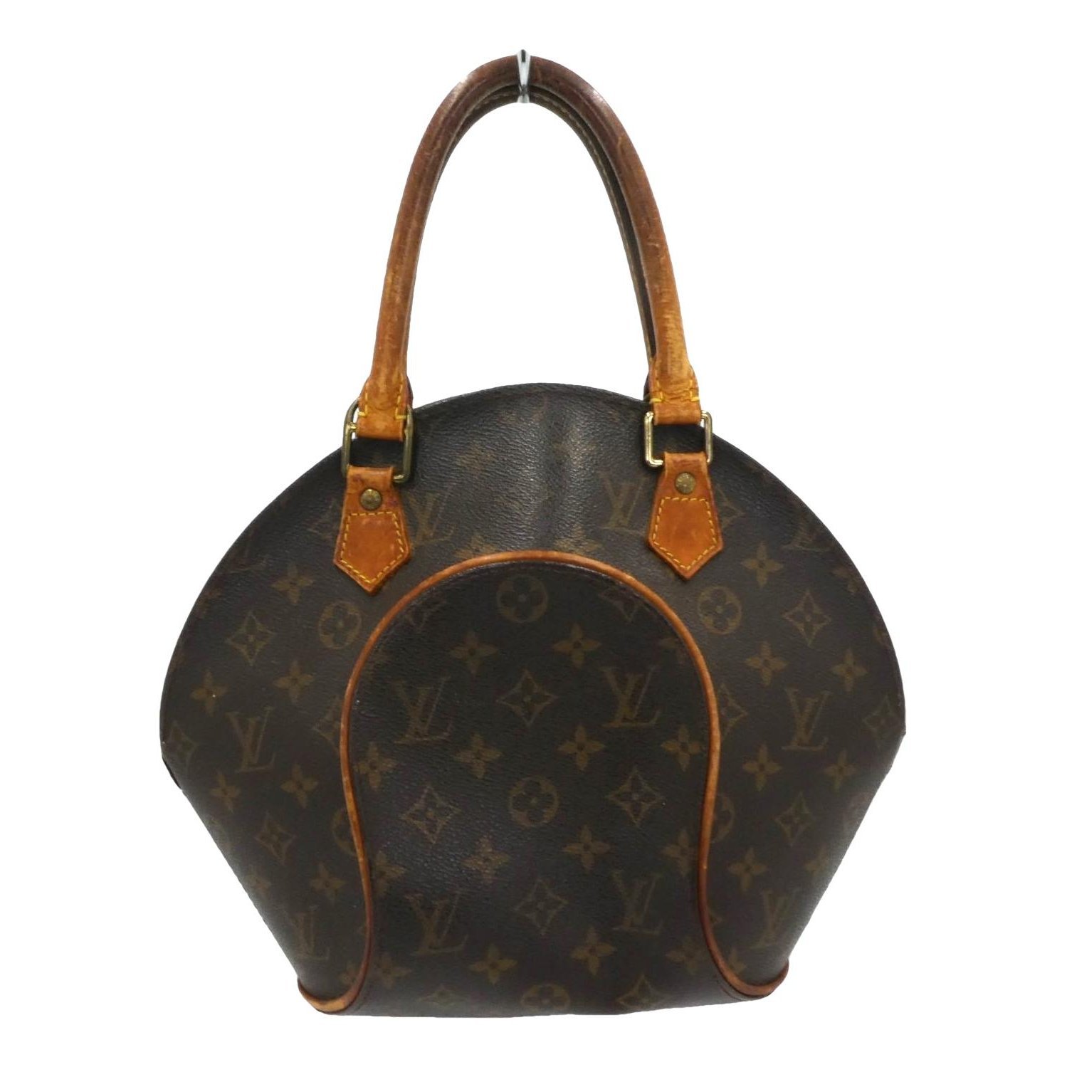 Ellipse leather handbag