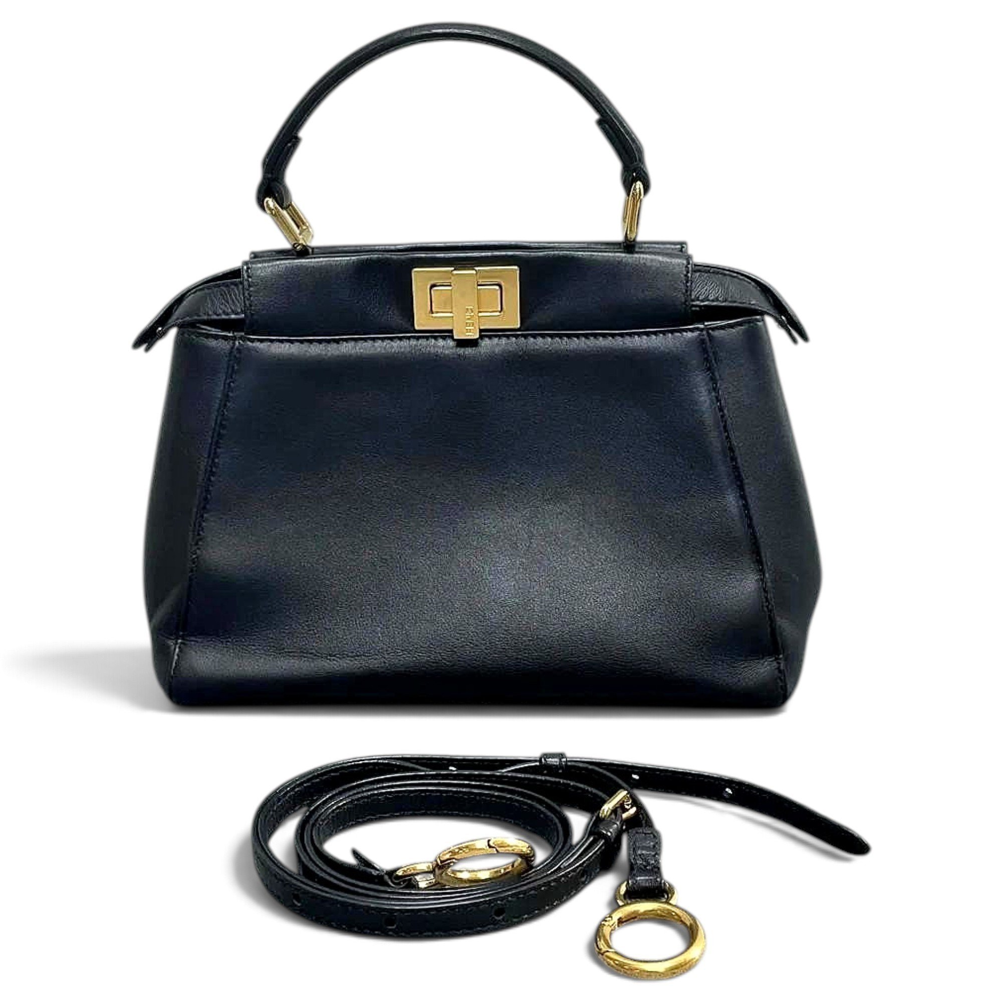Peekaboo leather handbag