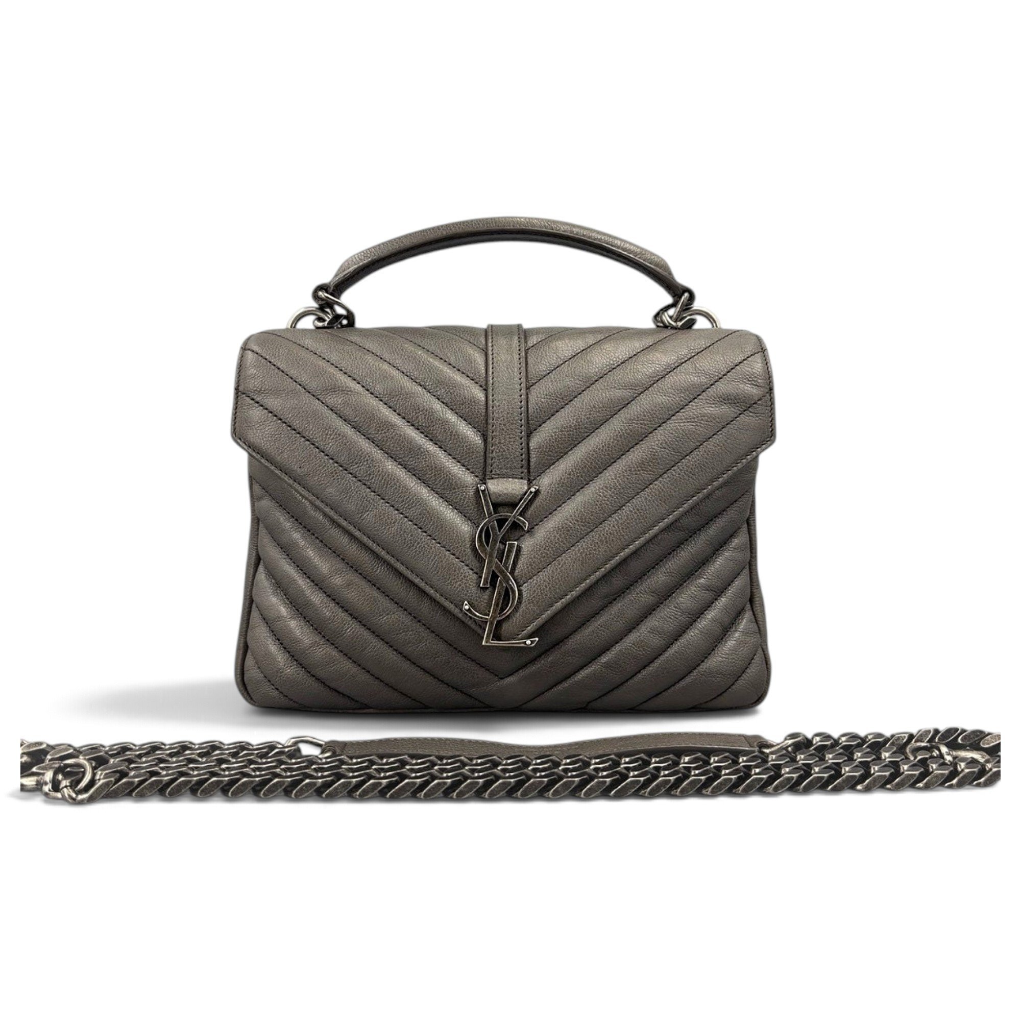 Collége monogramme leather handbag