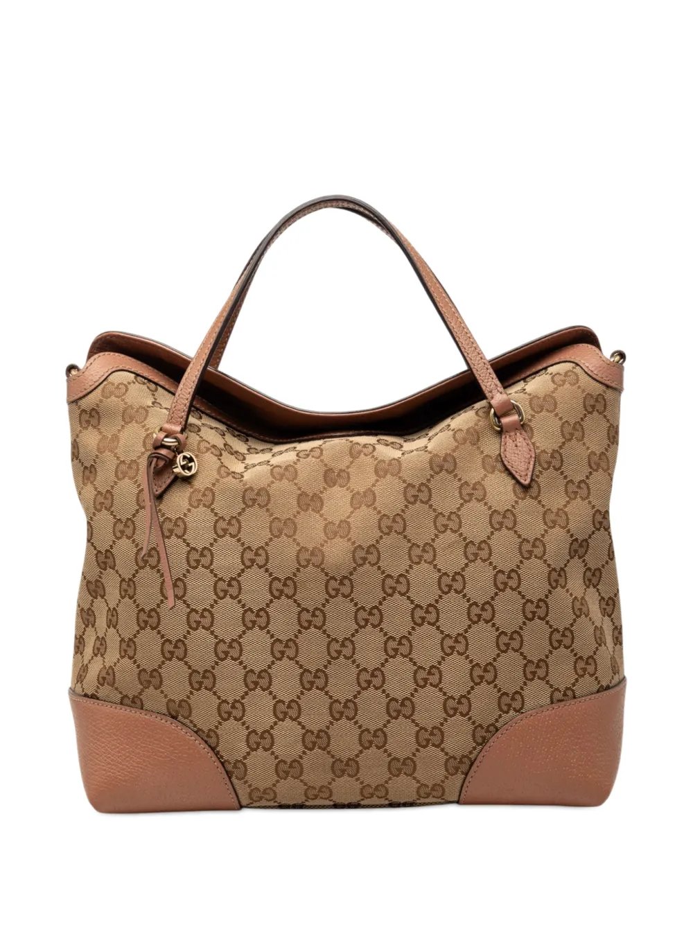 2016-2026 Medium GG Canvas Bree Fold Over Tote satchel