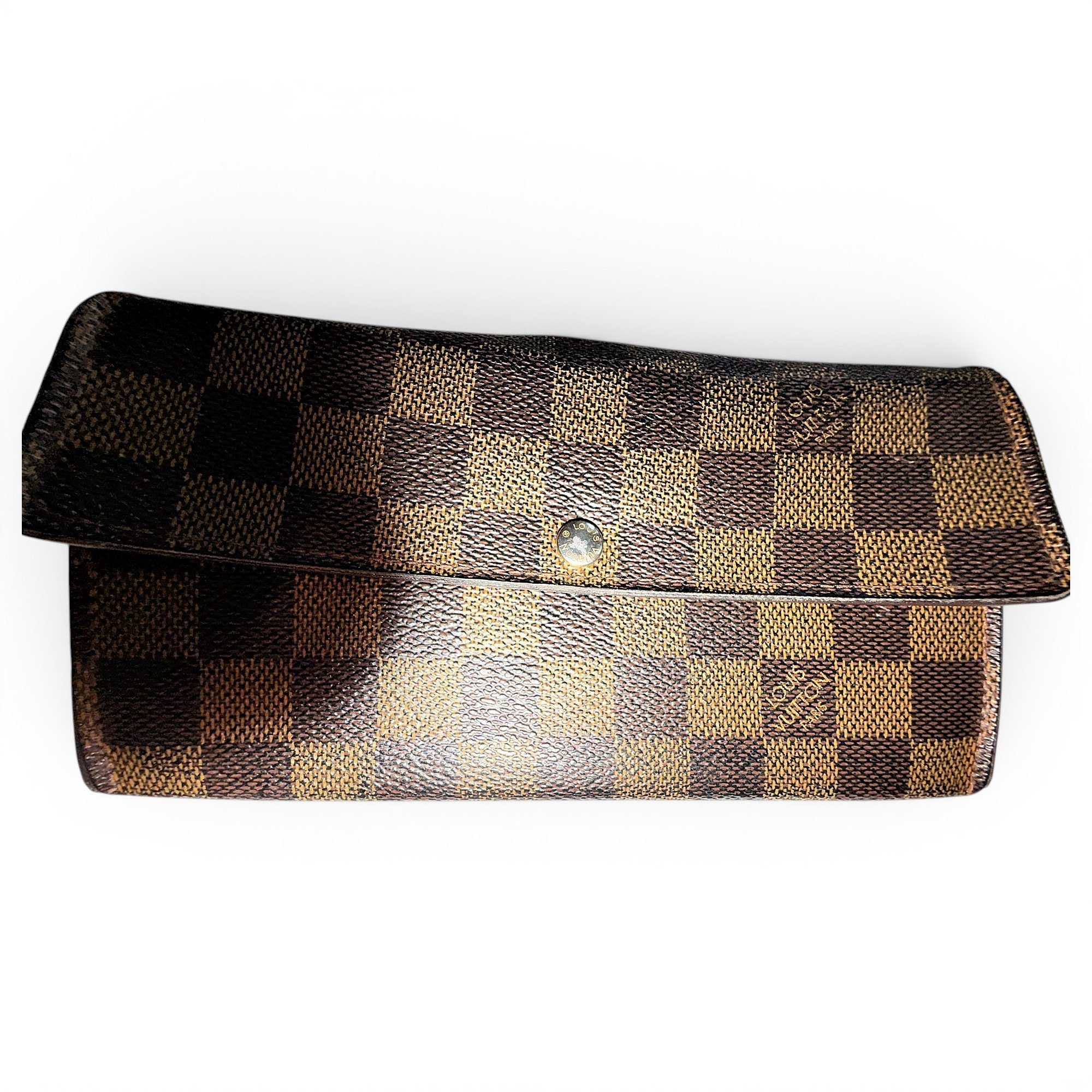 Leather clutch bag