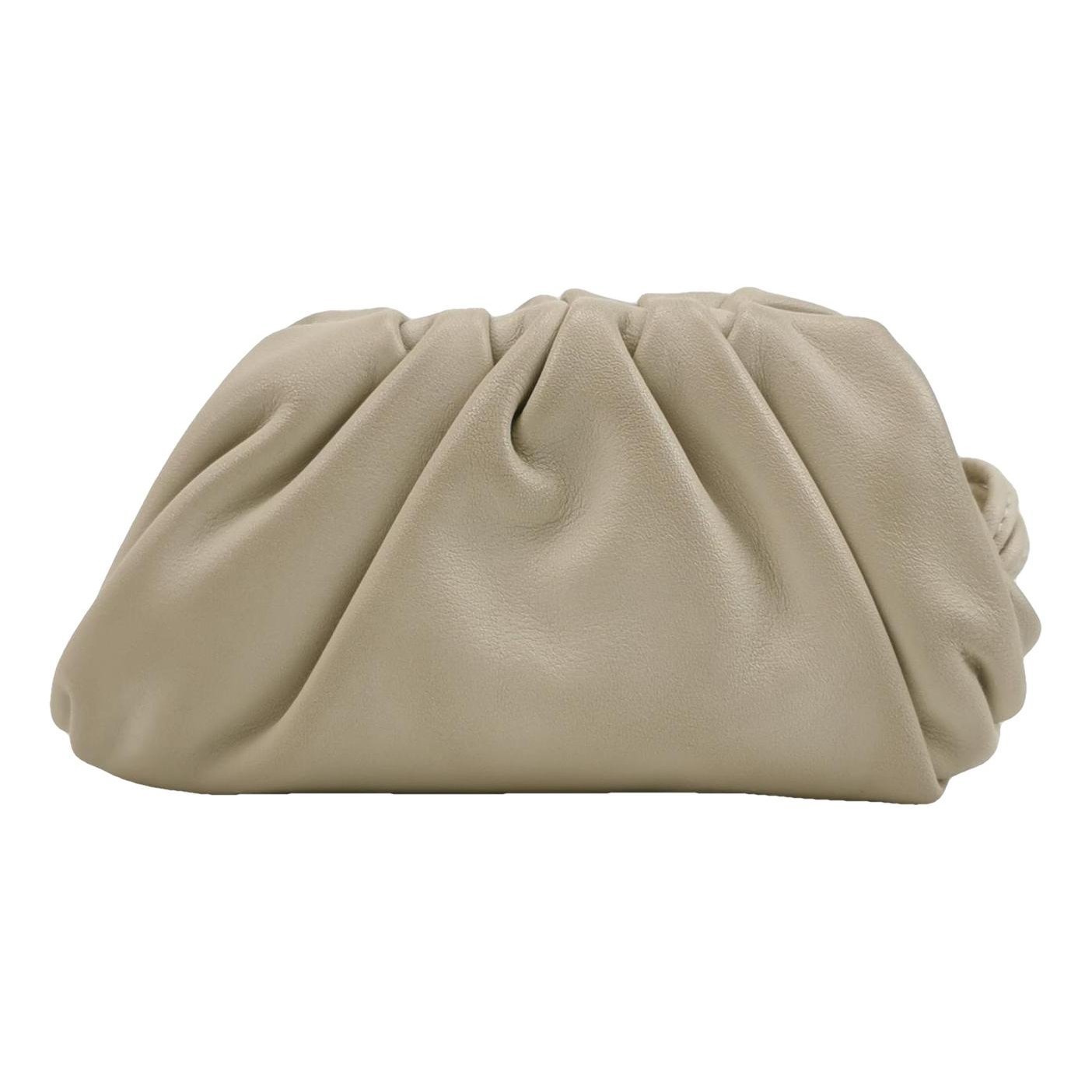 Pouch leather handbag