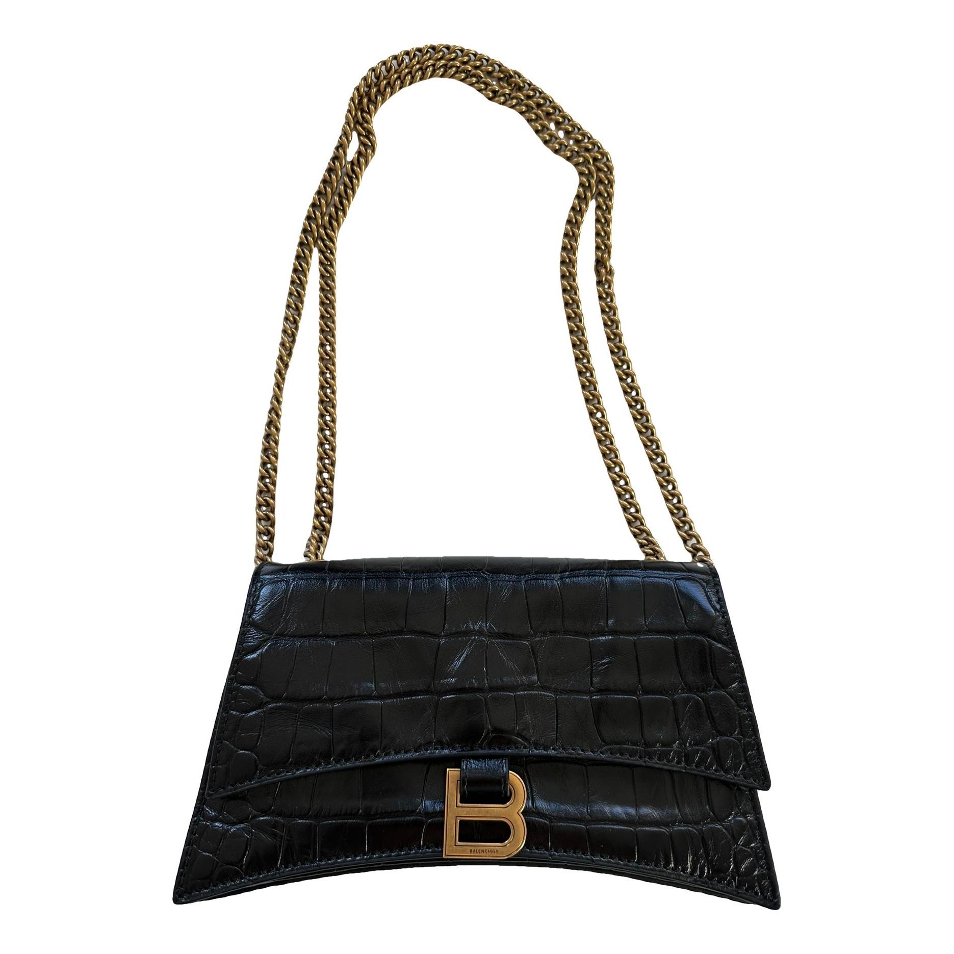 Balenciaga Crush leather crossbody bag