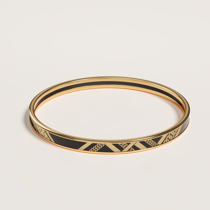 Tartan & Chaines Obliques Bangle