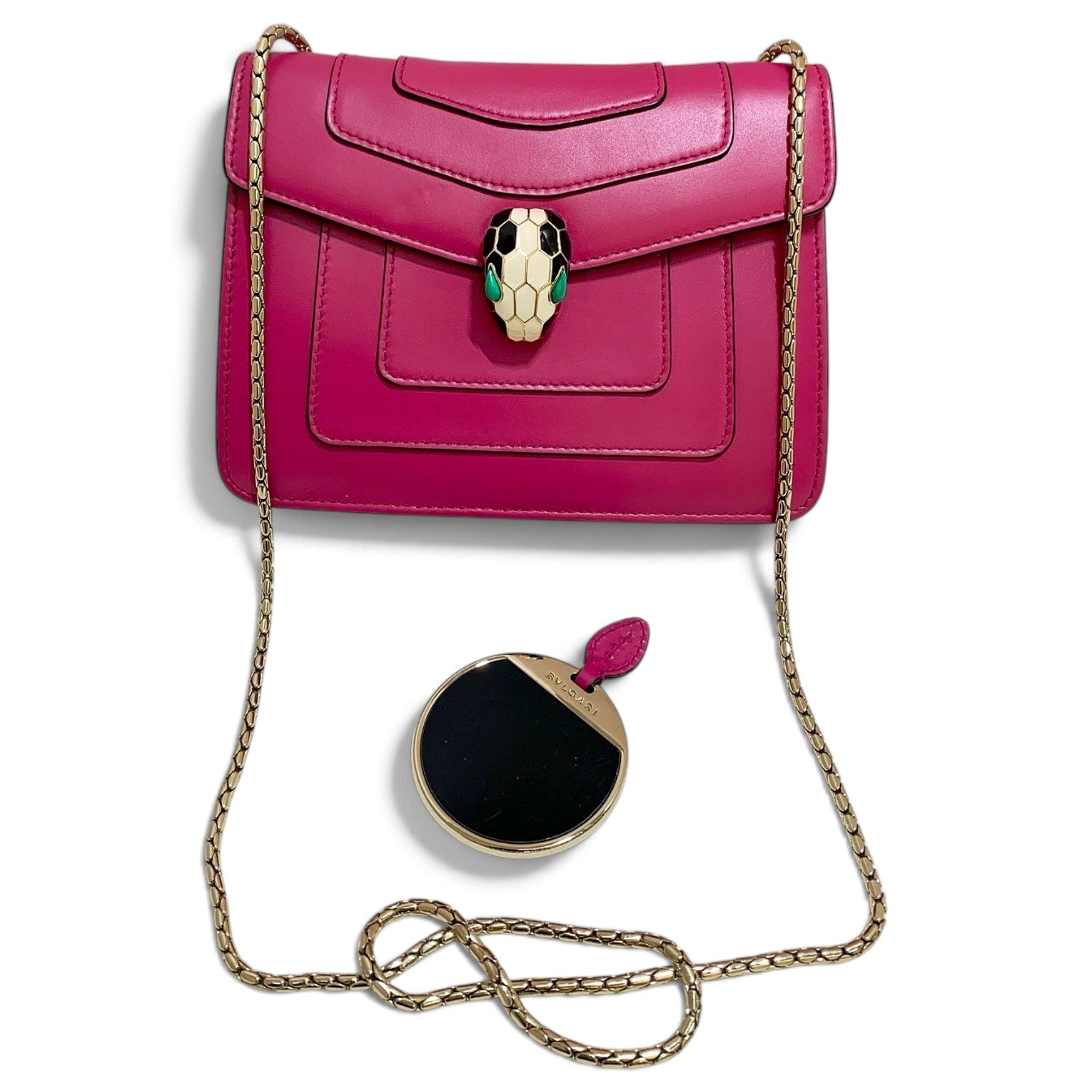 Serpenti leather handbag