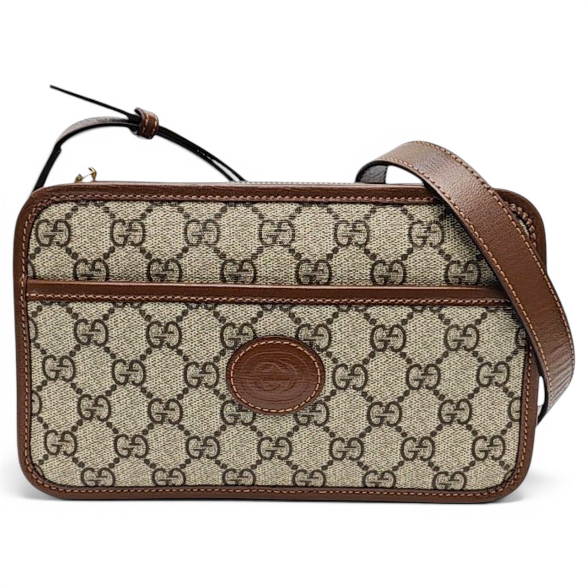 Ophidia GG Supreme leather handbag