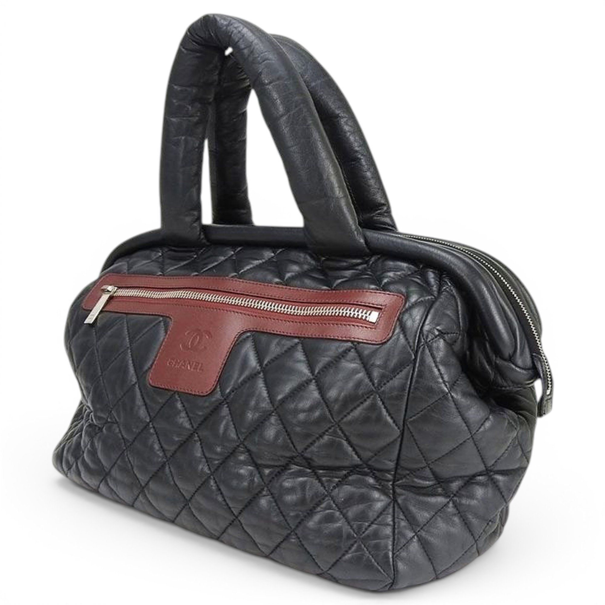 Cocoon leather tote