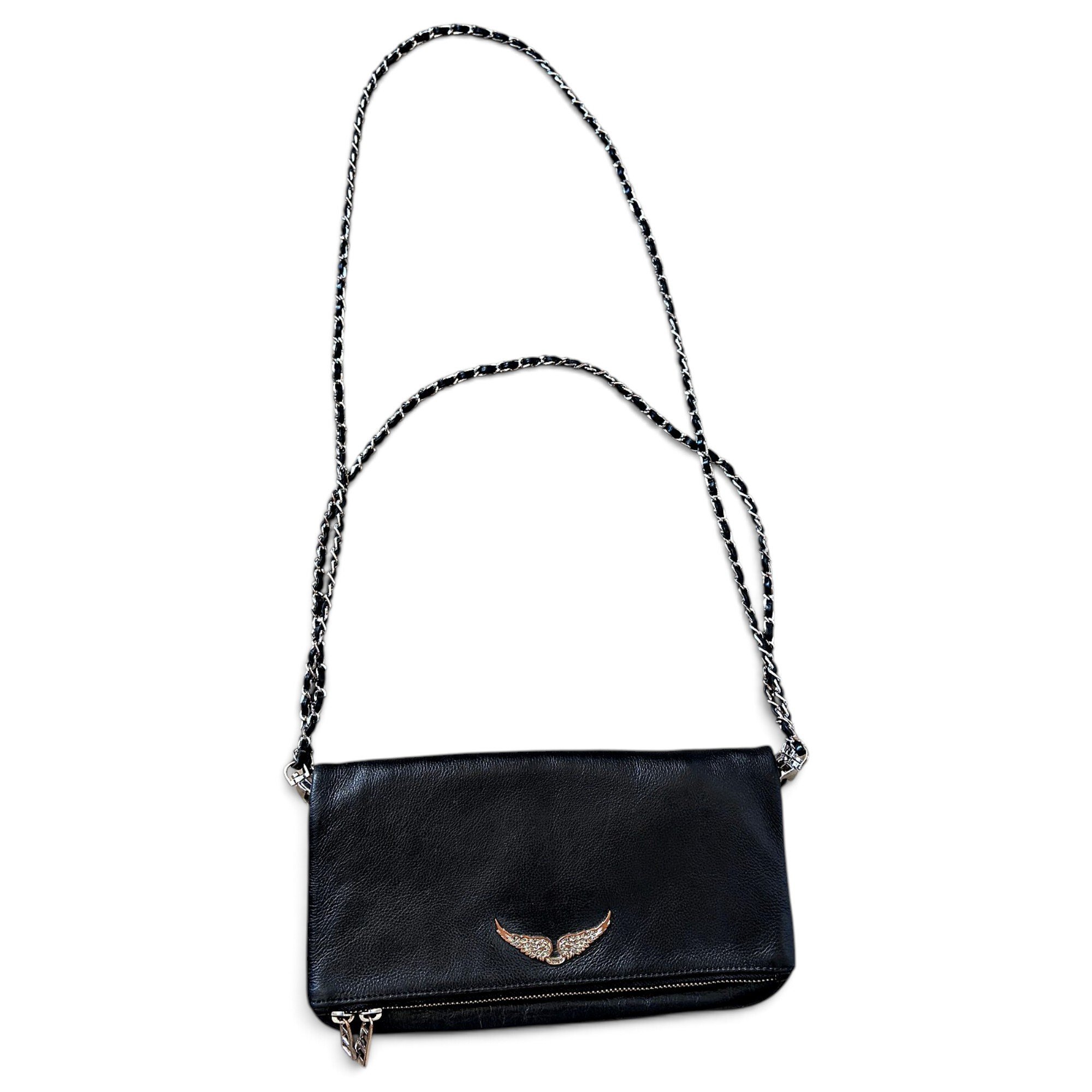 Rock leather crossbody bag