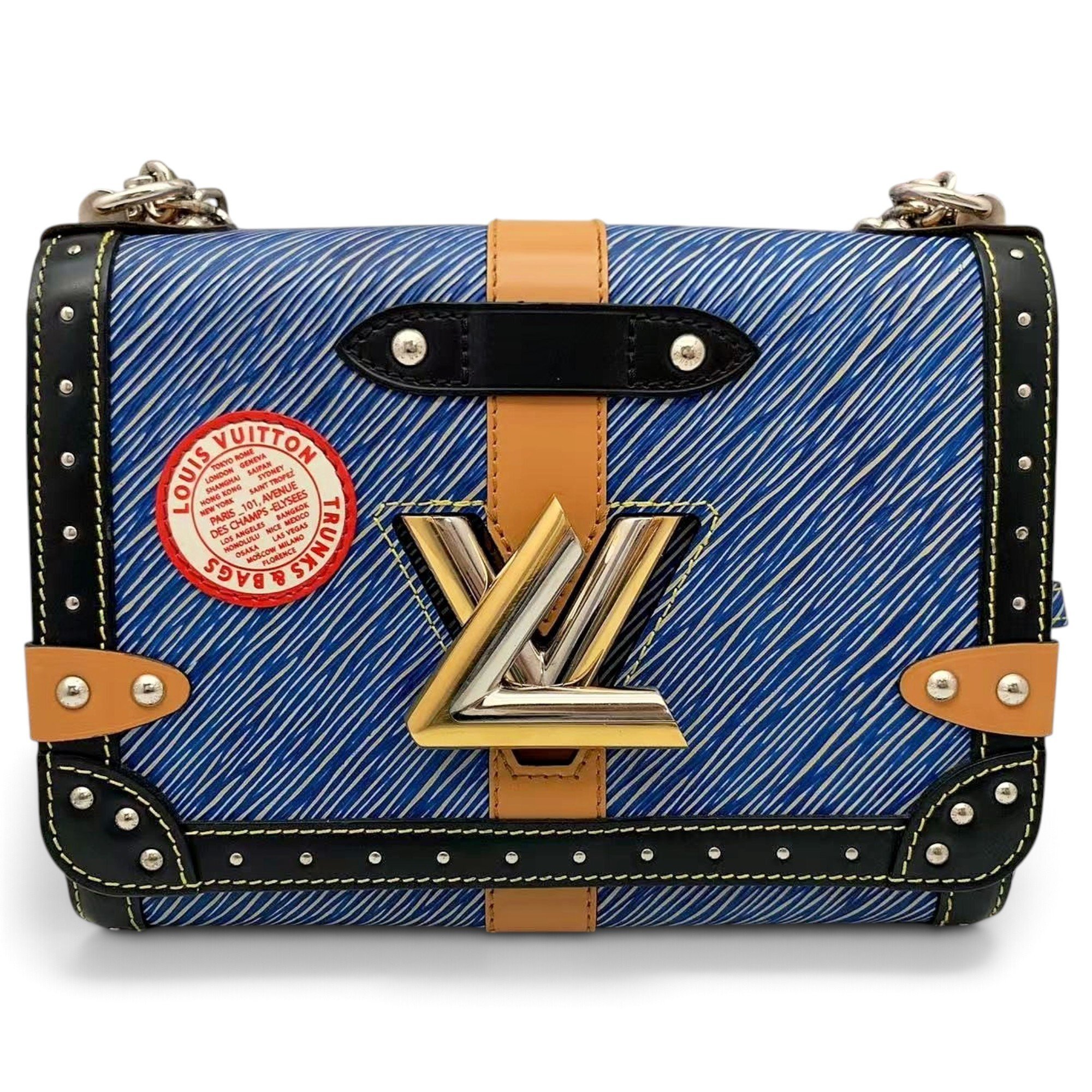 Twist leather handbag