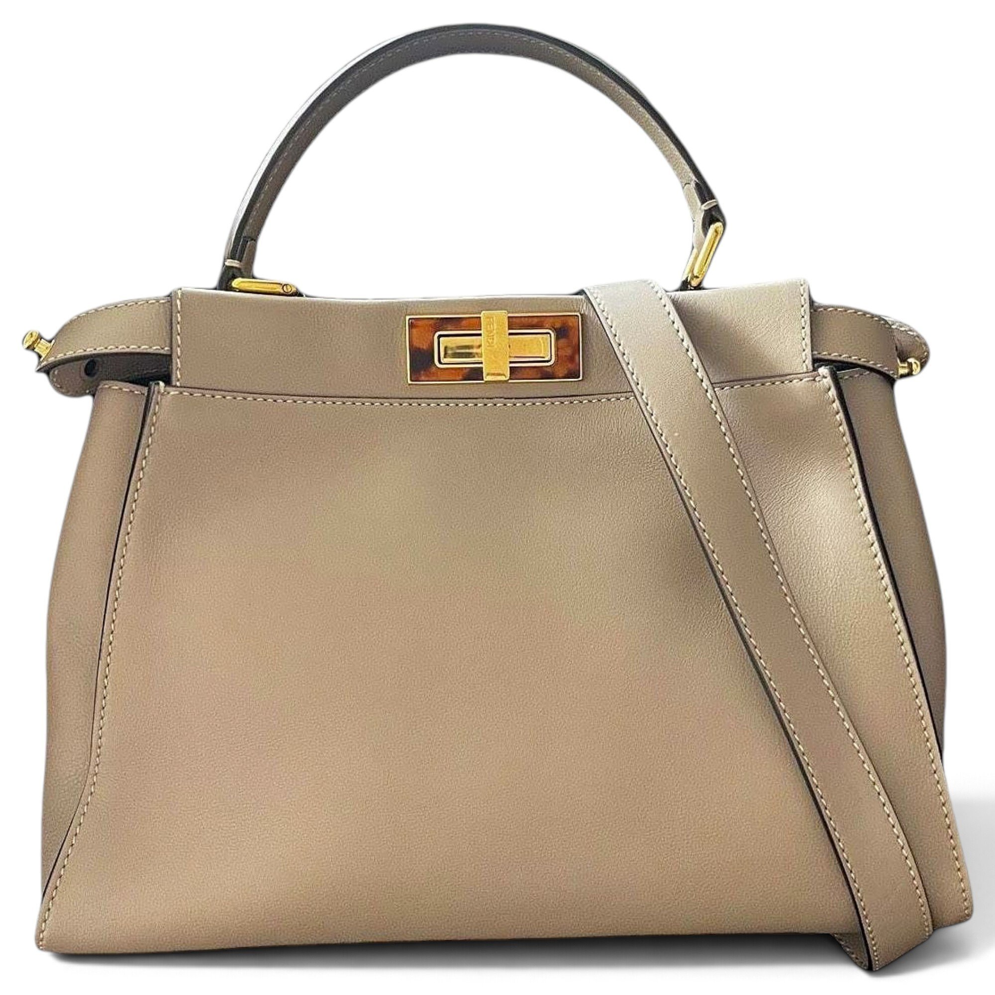 Peekaboo leather handbag