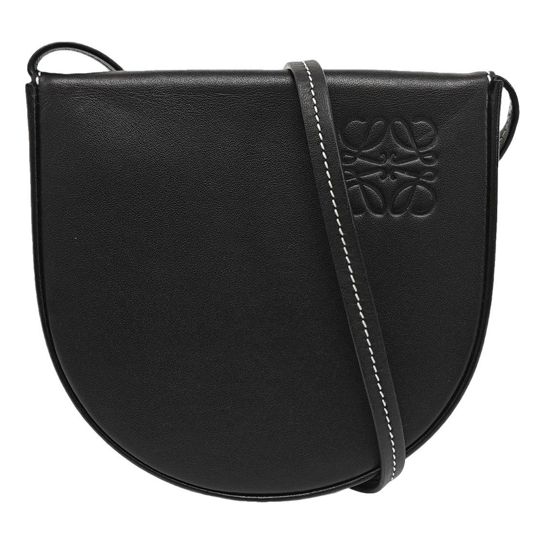 Heel leather handbag