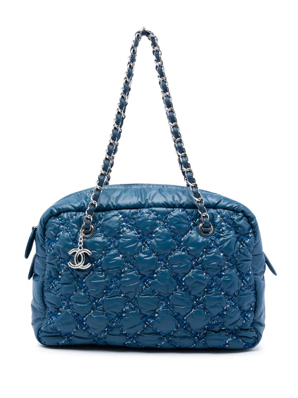 2010-2011 Paris Byzance Nylon Tweed On Stitch Bowler Bag shoulder bag