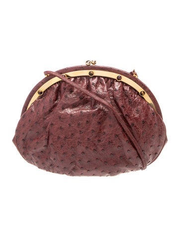 Judith Leiber Ostrich Evening Bag