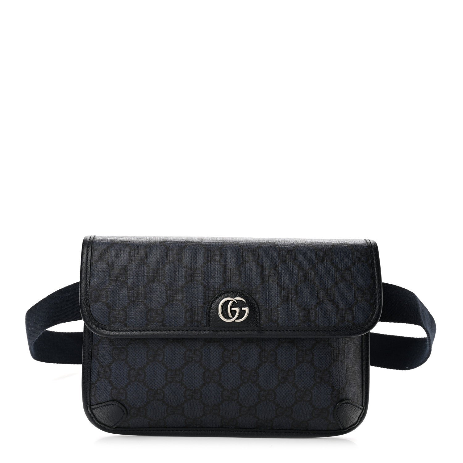Gucci GG Supreme Monogram Small Ophidia Belt Bag Navy Black