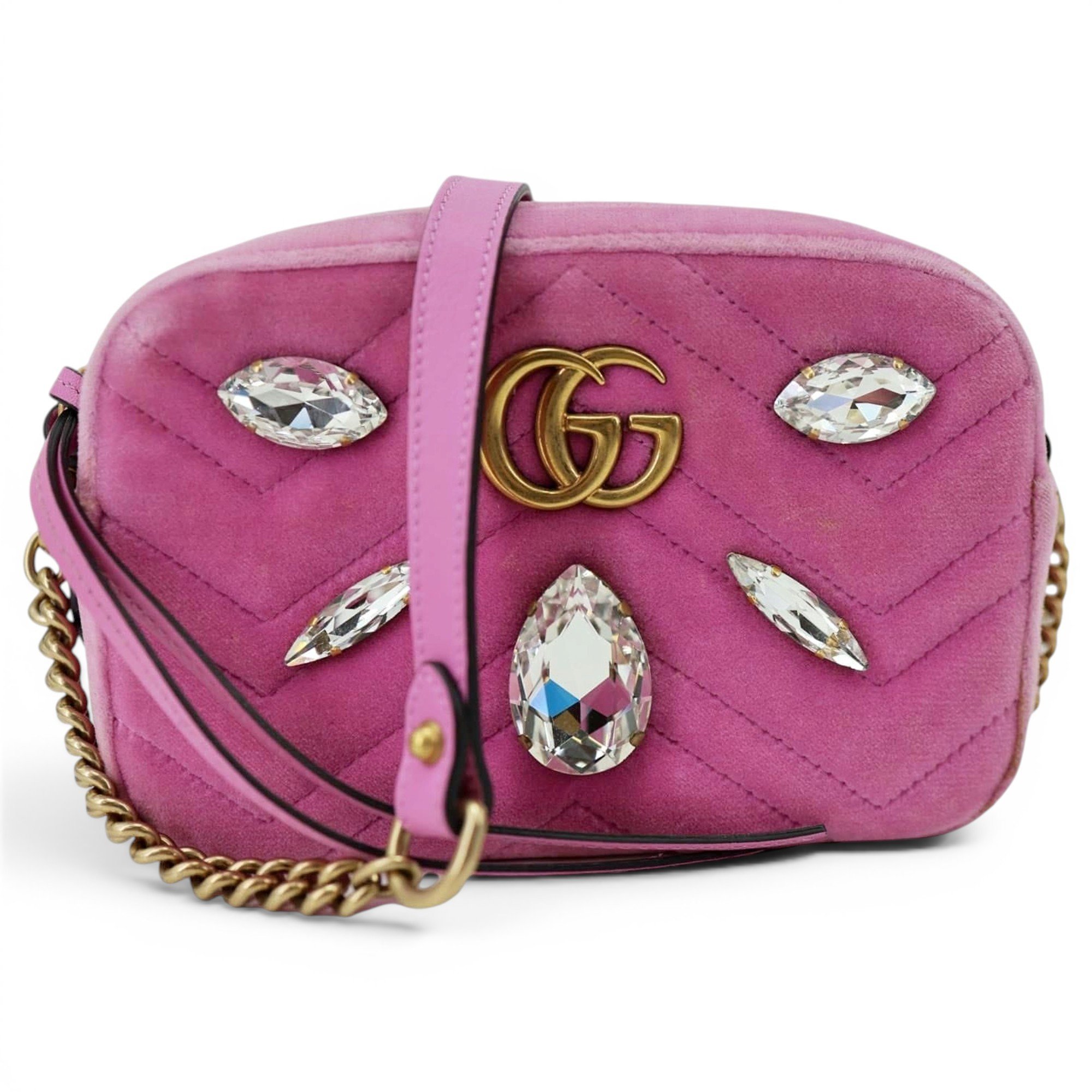 GG Marmont velvet crossbody bag