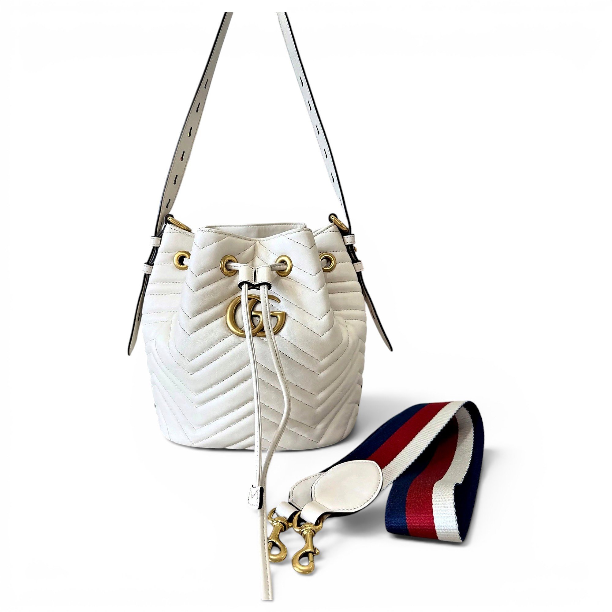 GG Marmont Bucket leather handbag