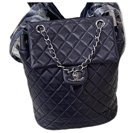 Leather backpack
