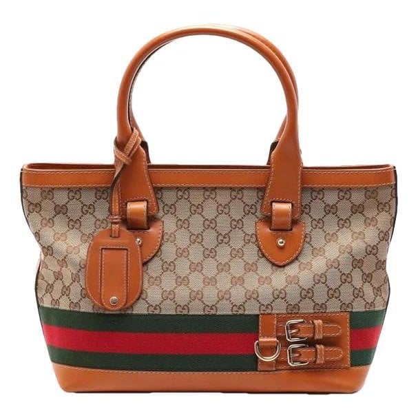 Lady Web leather tote