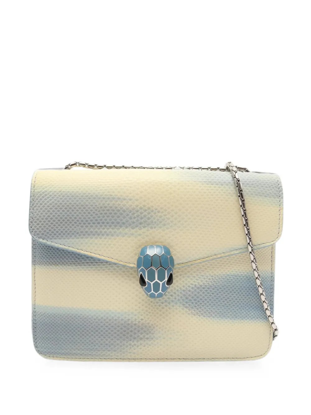 2000s Serpenti Forever python-embossed shoulder bag
