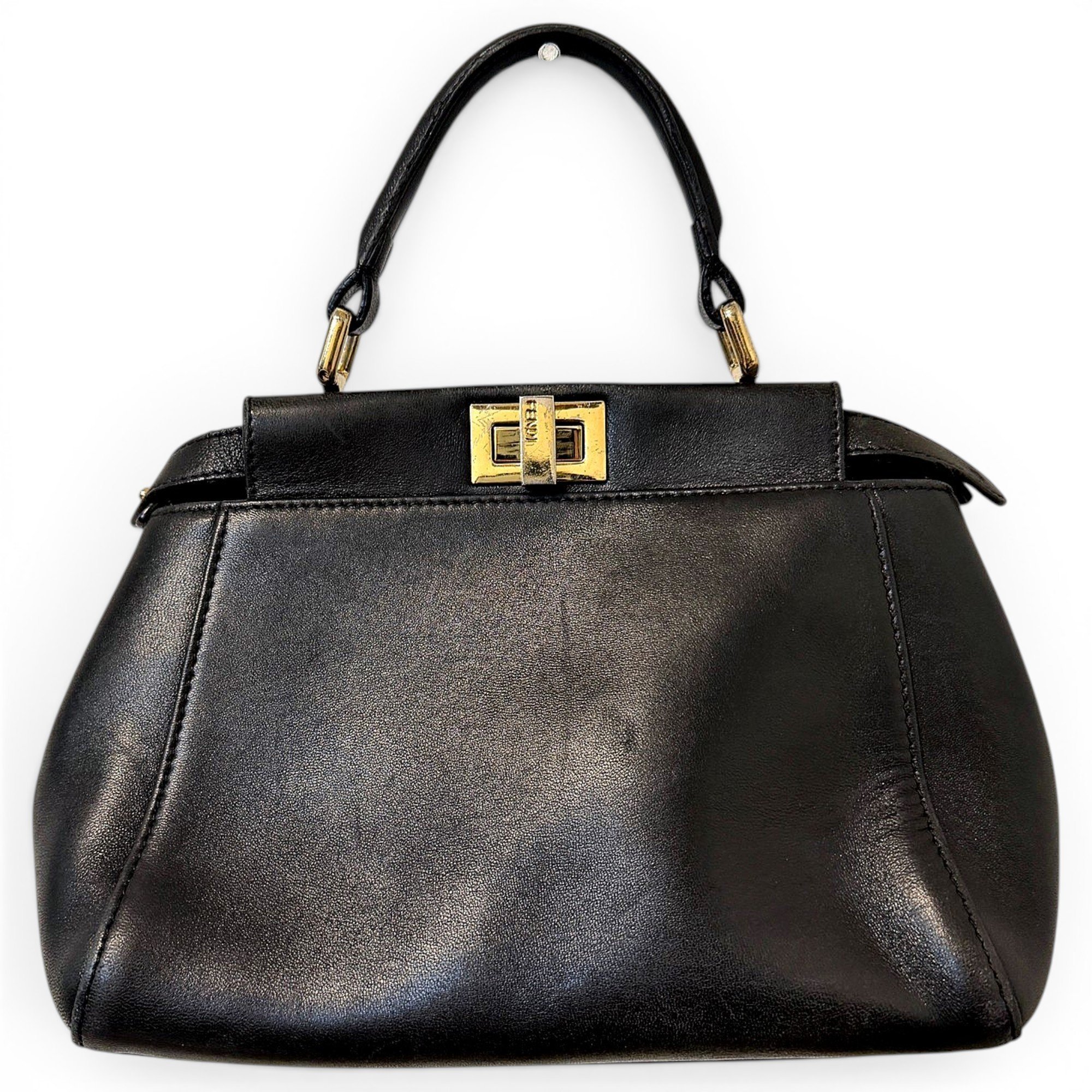 Peekaboo leather handbag