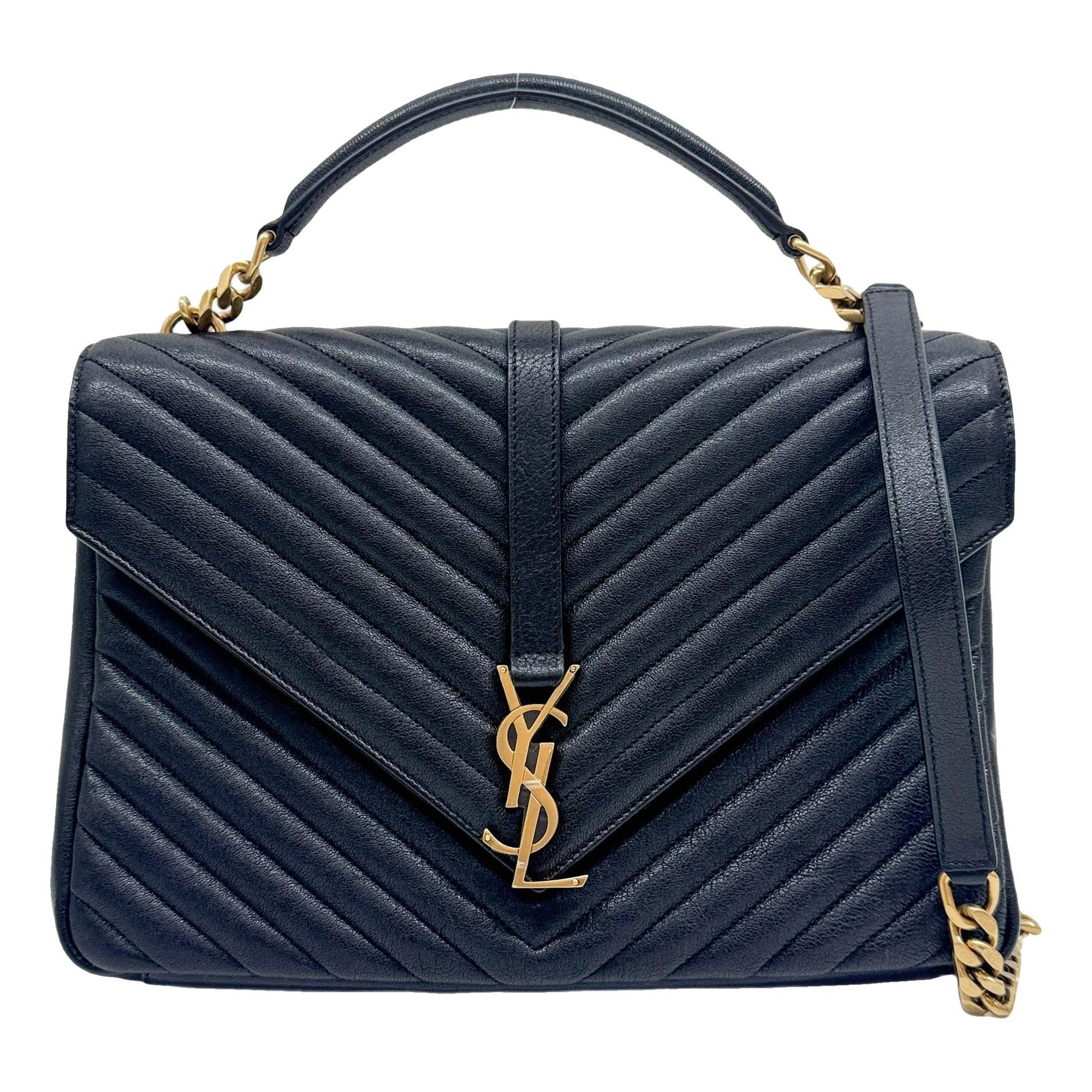 Collége monogramme leather handbag