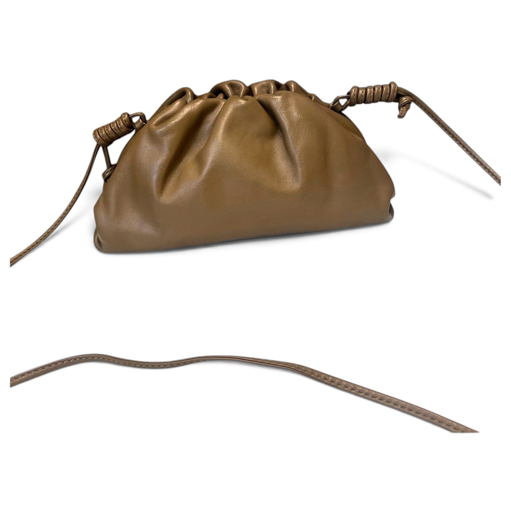 Pouch leather handbag