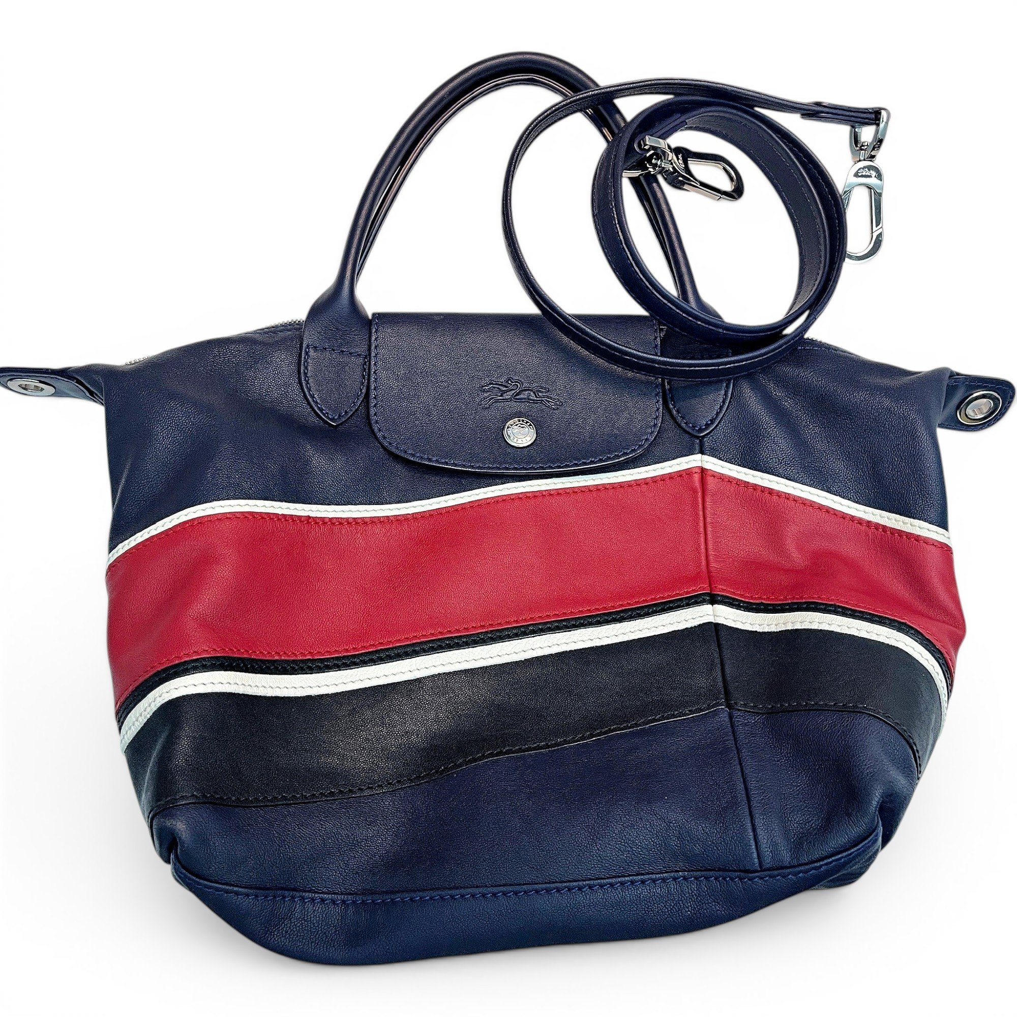 Pliage leather handbag