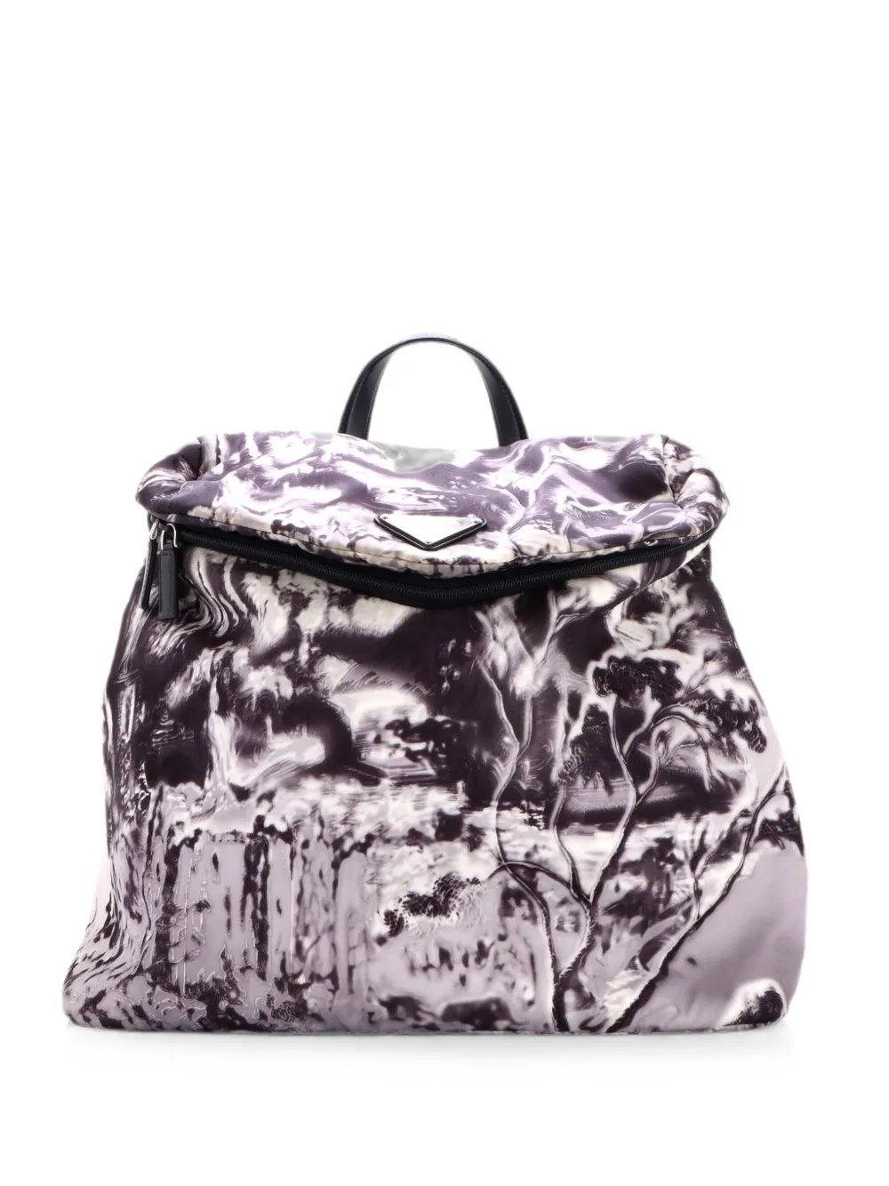 Signaux Printed Nylon backpack