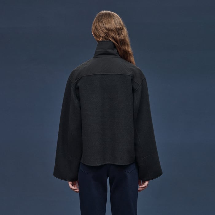 Gris Obscur "Chaine d'Ancre" Short Coat