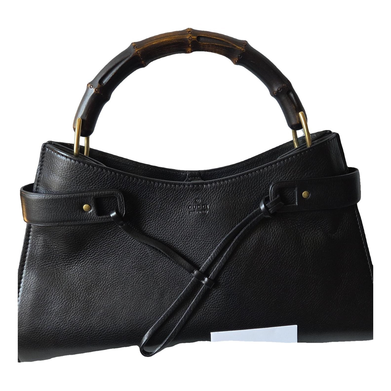 Vintage Bamboo leather handbag