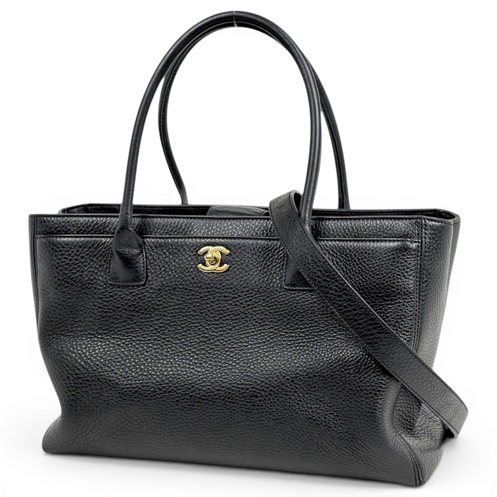 Executive leather tote