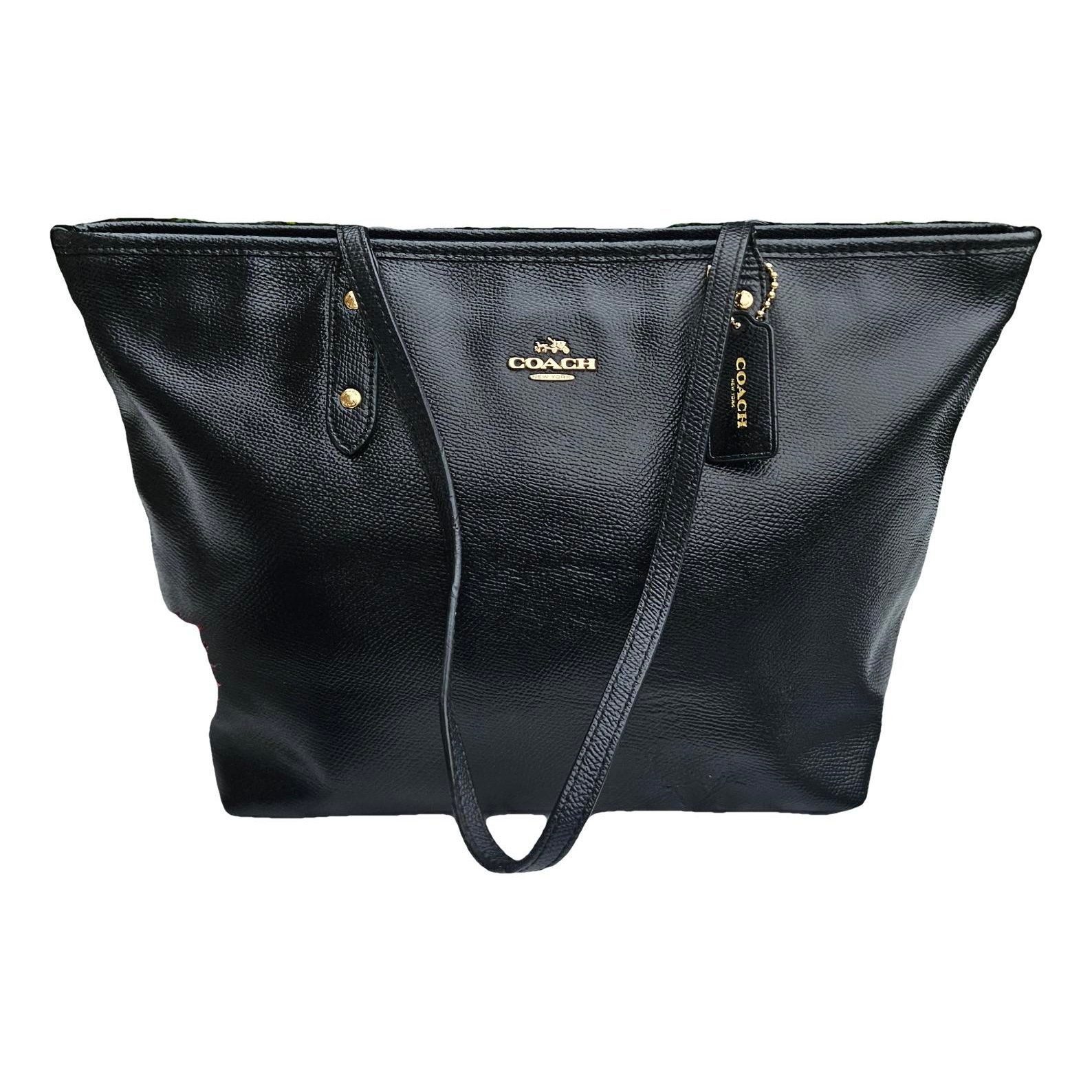 CITY ZIP TOTE leather tote