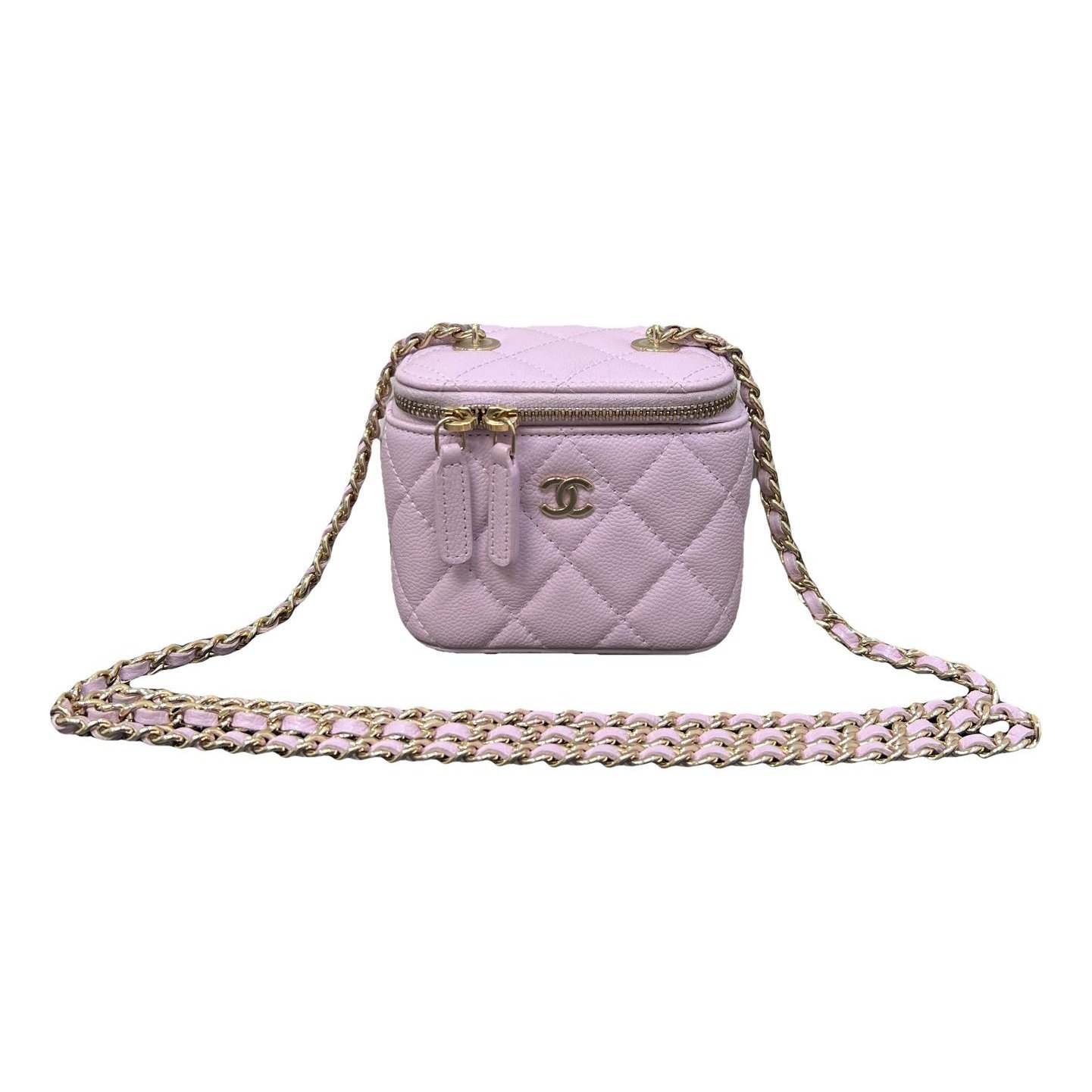Vanity leather handbag
