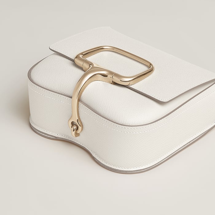 Gris Pâle Hermès Della Cavalleria Mini Bag II