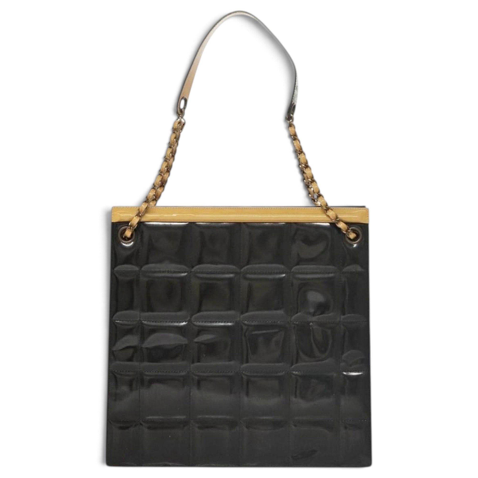 Patent leather handbag