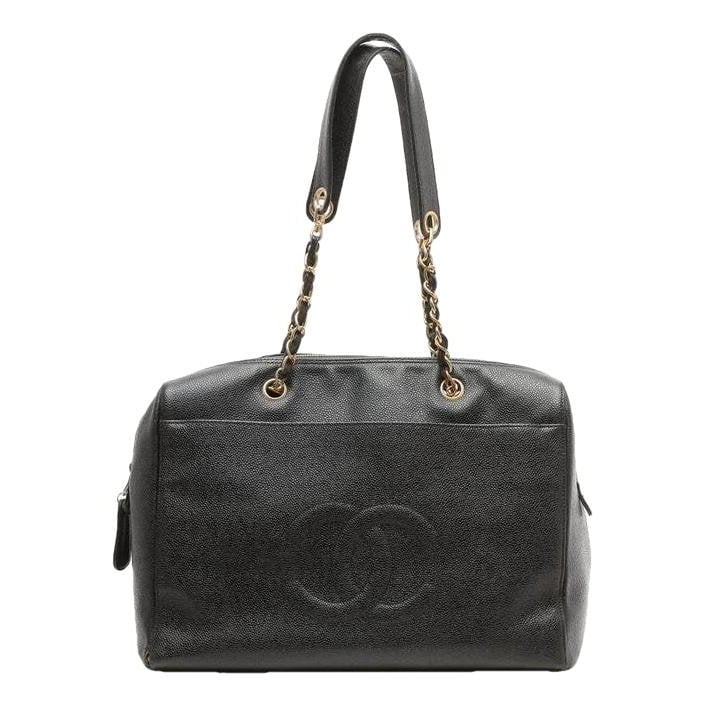 Trendy CC leather handbag