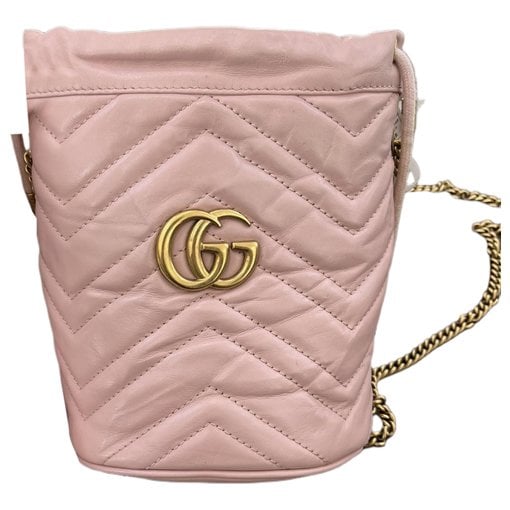 GG Marmont Chain Bucket leather crossbody bag