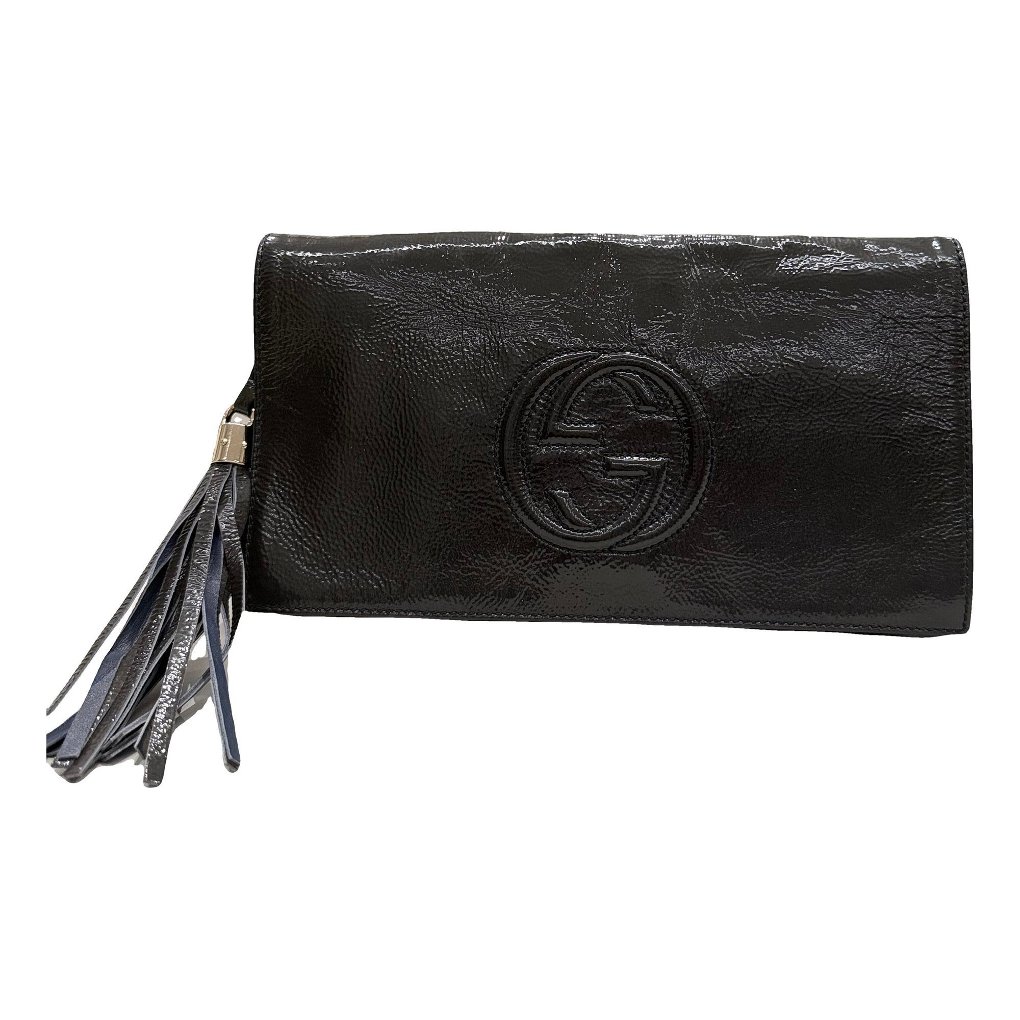Soho leather clutch bag